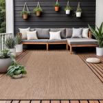 Washable 5x7 Beige Jute Area Rug