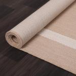 Beige 5x7 Washable Outdoor Rug for Patio
