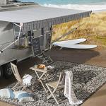 JONATHAN Y Black/Gray Vine Border Area Rug 5X8