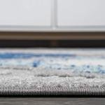 JONATHAN Y Light Gray/Blue Trellis Area Rug 5x8