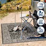 JONATHAN Y Black/Gray Vine Border Area Rug 5X8