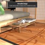 Red Lantern Bamboo Rug - Bamboo Tree - 4' x 6'