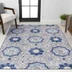 Jonathan Y Mediterranean 5x8 Area Rug - Blue/Gray