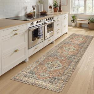 Lahome Vintage Washable Non-Slip Kitchen Runner Rug