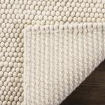 Ivory Handmade Wool Blend Area Rug 8x10