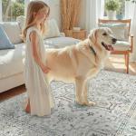 Modern Grey 8x10 Area Rug for Living Room