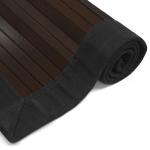 Mocha Red Lantern Bamboo Area Rug 4' x 6