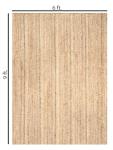 Reversible Hand Woven Jute Rug 6x9 Feet