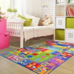 Kids ABC Alphabet Numbers Playroom Rug 3x5