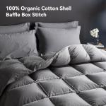 WENERSI Organic Cotton Hotel-Style King Duvet Insert