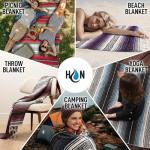 Handwoven Extra Large Mexican Yoga Blanket