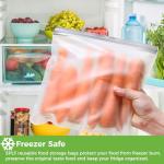 BPA-Free Reusable Gallon Freezer Bags - 6 Pack