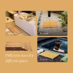 Bamboo Bath Mat – Non-Slip for Indoor/Outdoor Use
