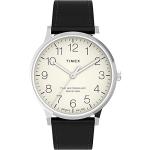 Timex Waterbury Classic Black Leather Dress Watch