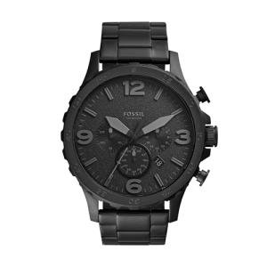 Fossil Nate Men's Black Dial Chronograph Watch