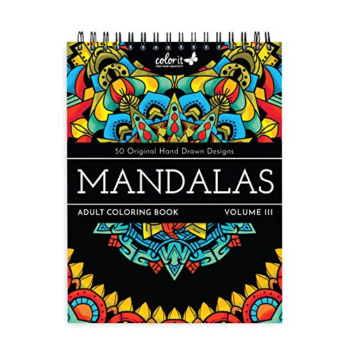 ColorIt Mandalas III Adult Coloring Book - 50 Designs