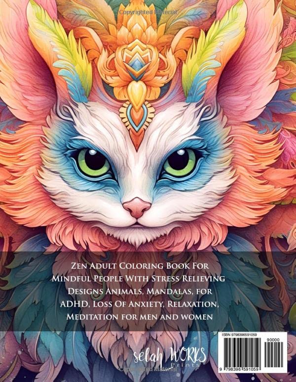Fantasy Mindfulness Coloring Book for Adults