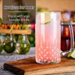 Set of 4 Double-Wall Freezable Beer Mugs