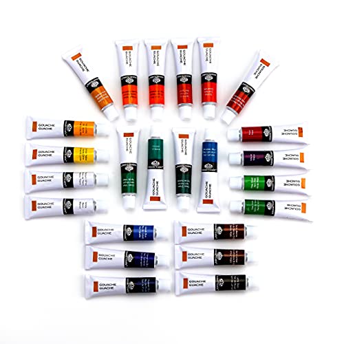 Royal & Langnickel Gouache Artist Tube Paint, 24-Pack