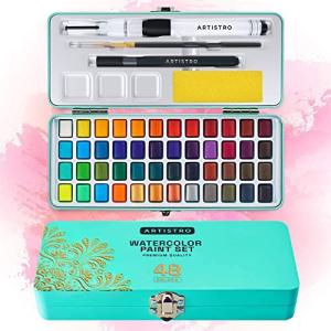 ARTISTRO Watercolor Set: 48 Vibrant Colors in Box