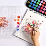 48-Color Watercolor Paint Set with Brushes and Palette