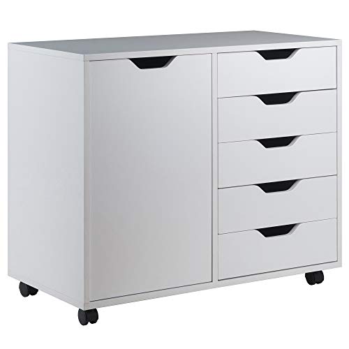 Winsome Halifax Storage Cabinet with Drawers, White