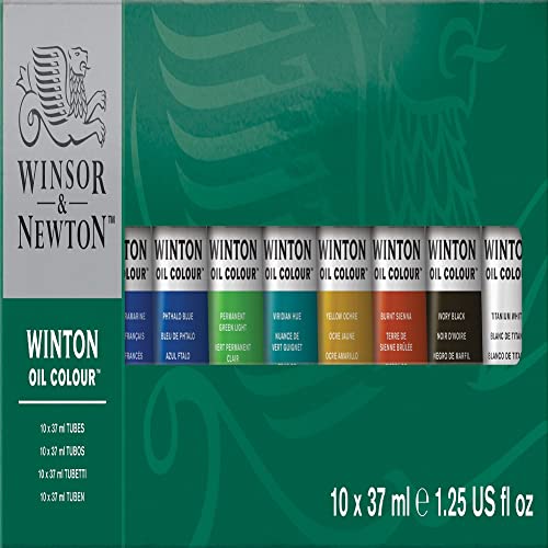 Winsor & Newton Winton Oil Paint Set, 10 Colors