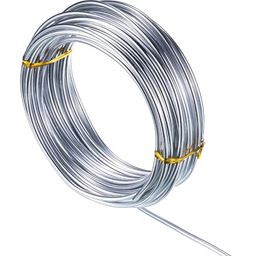 Silver Aluminum Craft Wire - 32.8 Feet, 3mm