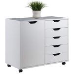 Winsome Halifax Storage Cabinet with Drawers, White
