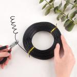 12 Gauge Black Aluminum Wire for Crafts - 55m