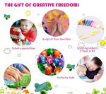 50-Color Air Dry Modeling Clay Kit for Kids