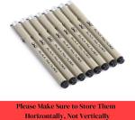 Mr. Pen 8-Pack Black Fineliner Drawing Pens