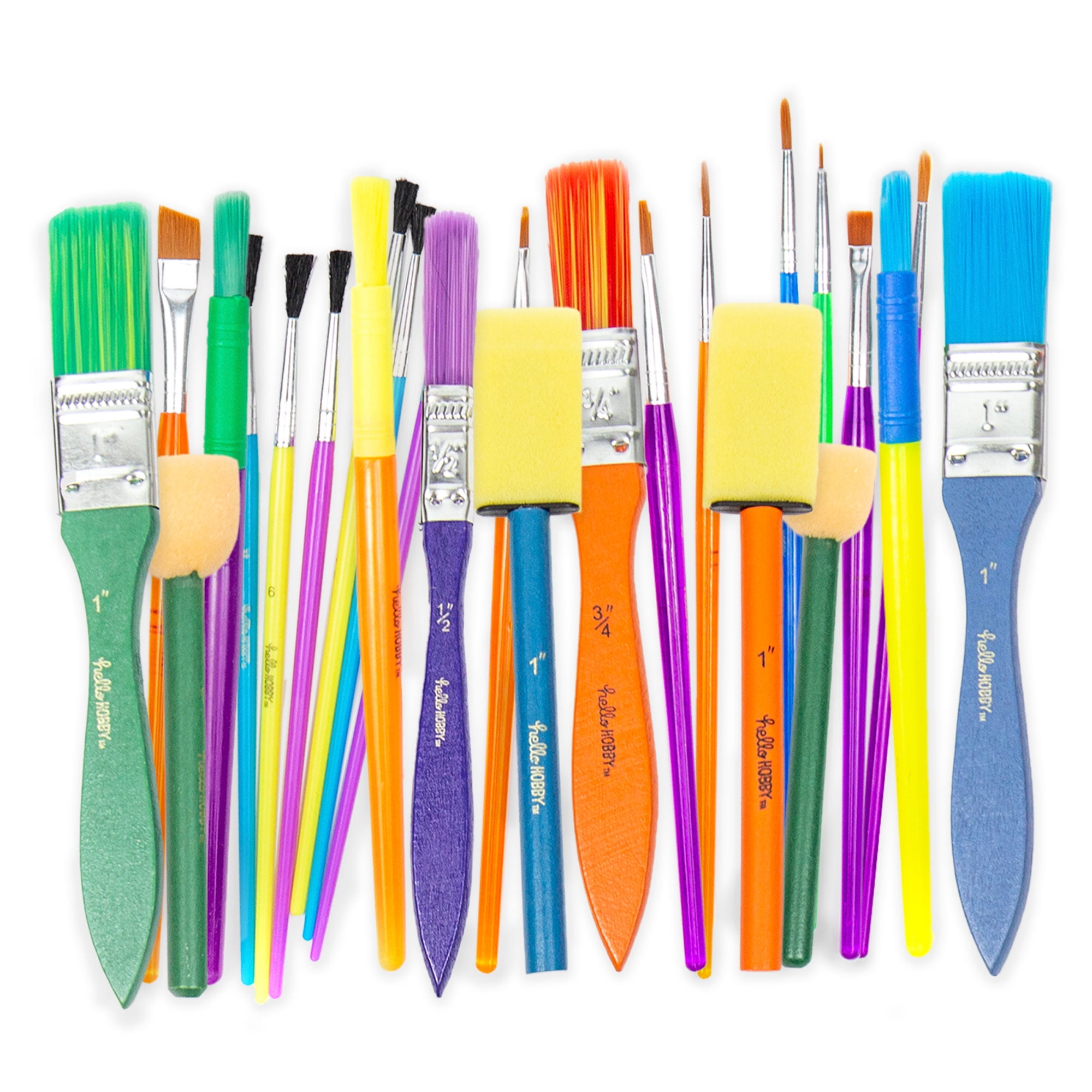 Hello Hobby 25-Piece Paint Brush Set