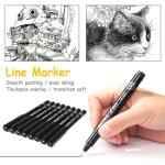 8-Piece Calligraphy Brush Marker Set