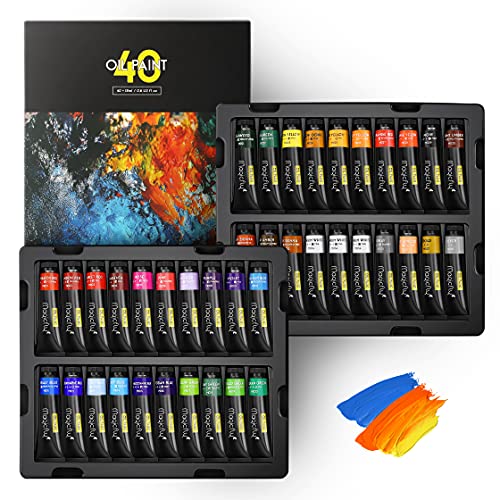 Magicfly 40-Tube Professional Oil Paint Set