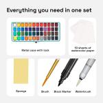 ARTISTRO Watercolor Set: 48 Vibrant Colors in Box
