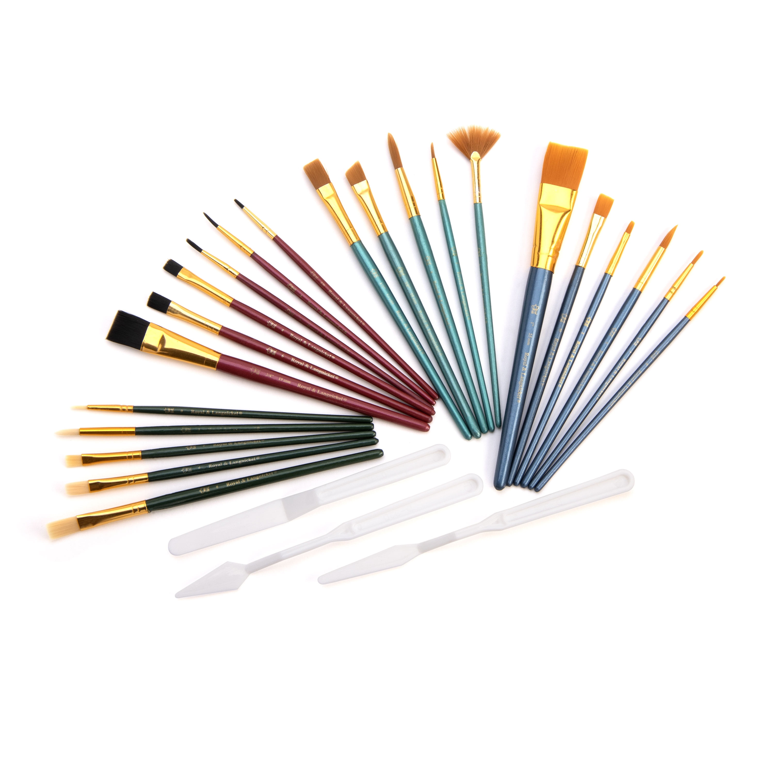 Royal & Langnickel Taklon Paint Brush Set, 25pc