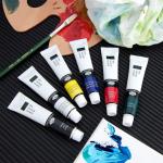 24 Assorted Colors Oil Paints, 21ml Each