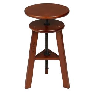 Adjustable Wooden Drafting Stool for Artists