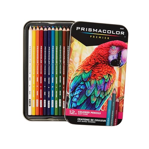 Prismacolor Premier Soft Core Colored Pencils, 12 Count