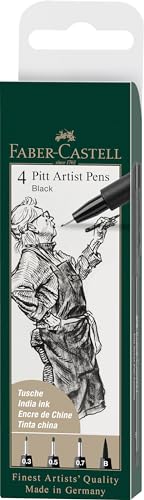 Faber-Castell Pitt Artist Pens Set - Black Ink
