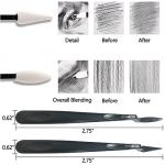 43-Piece Art Blending Stumps and Drawing Tools