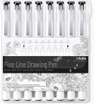 Ohuhu Fineliner Pens Set with Waterproof Black Ink