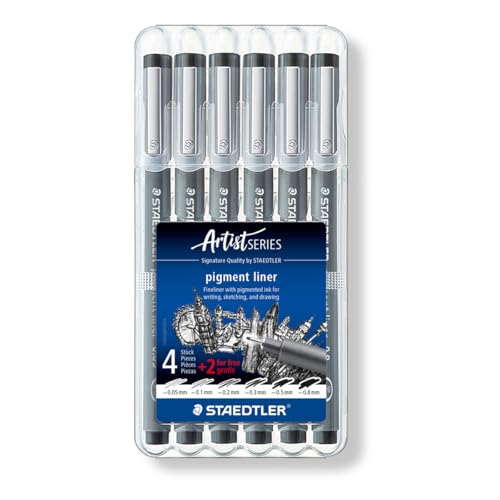 STAEDTLER Bonus Sketch Set of 6 Pigment Liners