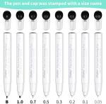 Ohuhu Fineliner Pens Set with Waterproof Black Ink