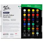 Mont Marte 24-Color Acrylic Paint Set, 36ml