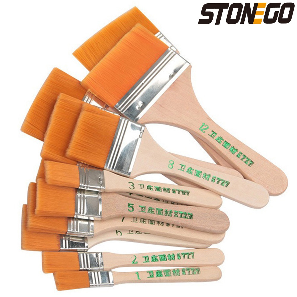 12-Piece Memory Nylon Paint Brush Set