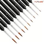 Miniature Detail Paint Brushes Set with Ergonomic Handle