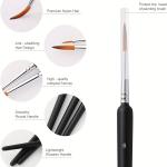 Miniature Detail Paint Brushes Set with Ergonomic Handle