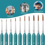 Miniature Detail Paint Brushes Set with Ergonomic Handle